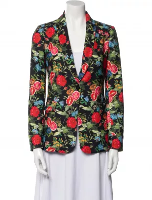 Floral Print Blazer