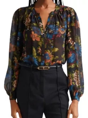 The Young and the Restless Sharon Newman Floral Blouse