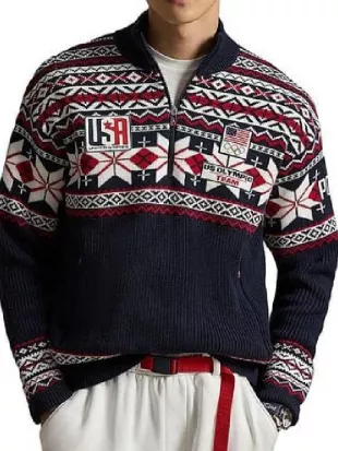 The Today Show 2026 Al Roker Team USA Quarter-Zip Sweater