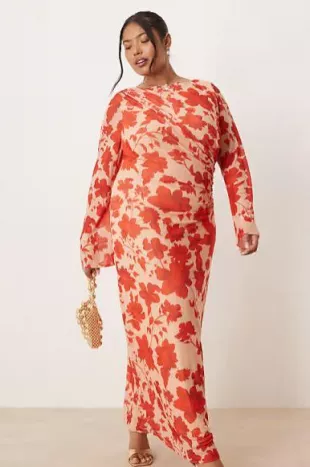 Long Sleeve Jersey Midaxi Dress