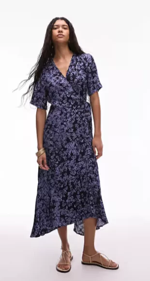 Midaxi Wrap Dress