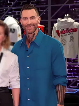 The Voice S29 Adam Levine Blue Shirt