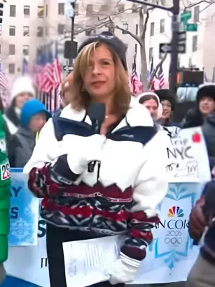 Today Show 2026 Hoda Kotb Team USA Fair Isle Fleece Jacket