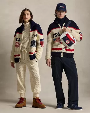 Team USA Wool Shawl Cardigan