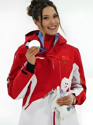 Eileen Gu Ailing Team China Milano Cortina 2026 Winter Olympics Jacket