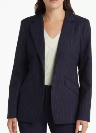 The Favorite Pinstripe Blazer
