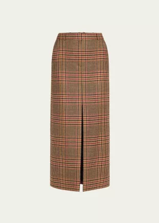 Maxine Plaid Maxi Skirt
