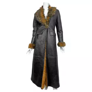 Curly Fur Leather Coat