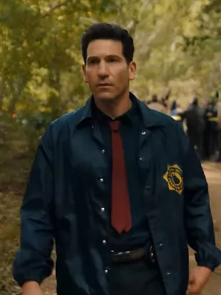 His and Hers 2026 Jon Bernthal Blue Jacket