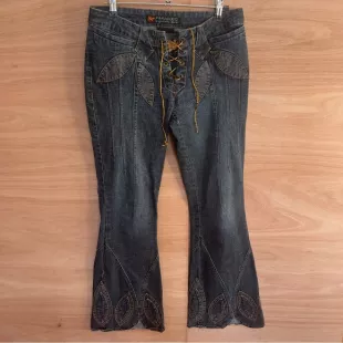 Vintage Flare JeansLace up