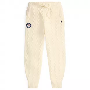 Cable-Knit Wool-Cashmere Pant