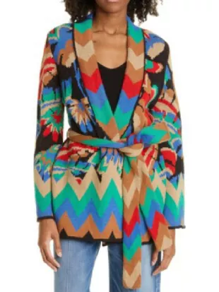 The Burbs S01 Keke Palmer Multicolor Chevron Cardigan