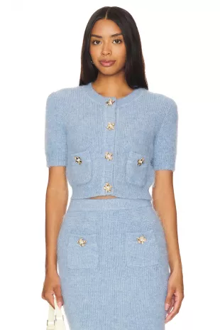 Soft Knit Top in Blue