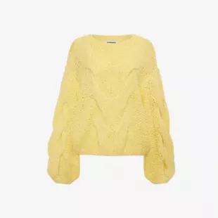 Yellow Chunky Knit Sweater