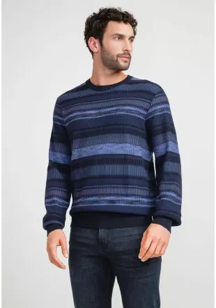 Men's Navy Crew Neck Sweater