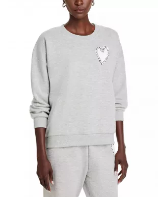 Crewneck Heart Patch Sweatshirt