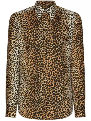 Leopard Print Long Sleeve Shirt