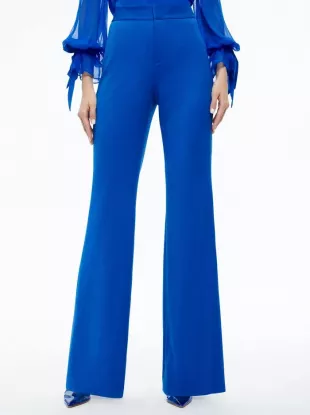 Deanna High-Rise Slim Bootcut Pants