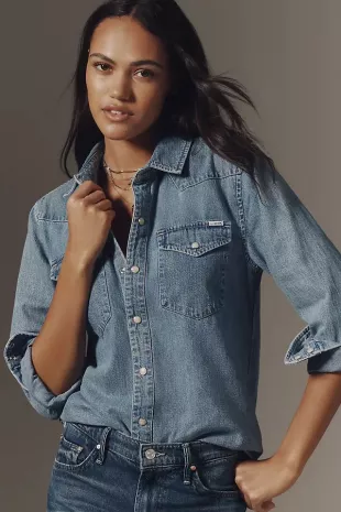 Denim All My Exes Metal Tipped Denim Shirt