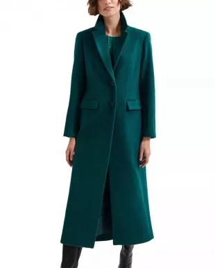 Lydia Long Wool Blend Coat