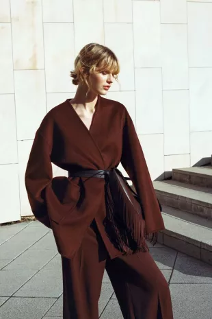 Handmade Wool-Blend Coat