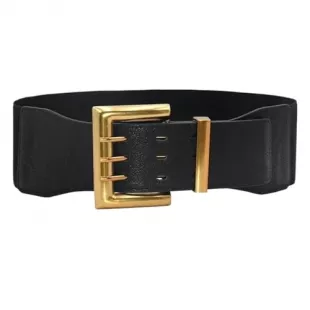 Belt with Double Buckle and Loop