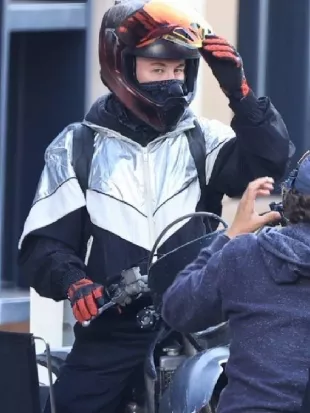 Crime 101 Barry Keoghan Black & Silver Hooded Jacket