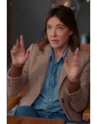 Shrinking S03 Christa Miller Herringbone Blazer