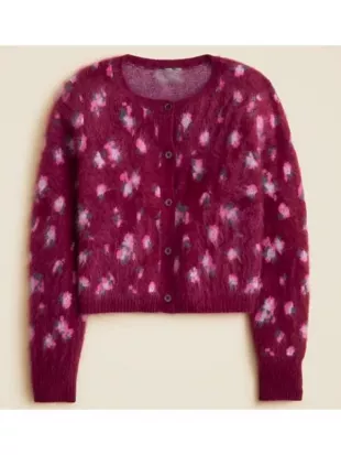Will Trent S04 Floral Fuzzy Cardigan