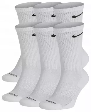 Cushioned Crew Socks, 6 Pairs