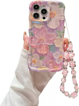 iPhone Pink Wavy Case