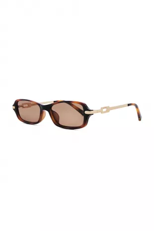 Tortoiseshell Rectangle Sunglasses