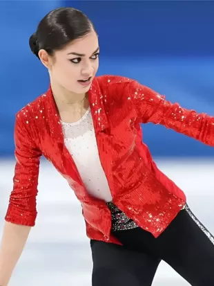 Adeliia Petrosian 2026 Winter Olympics Sequin Shirt