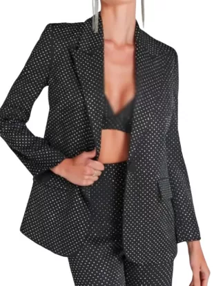 American Idol S24 Carrie Underwood Black Embellished Blazer