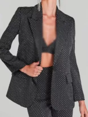 American Idol S24 Carrie Underwood Black Embellished Blazer