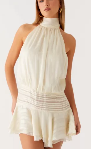Peppermayo Willow Chiffon Mini Dress worn by Lucinda Strafford as seen in  Love Island: All Stars (S03E29) | Spotern