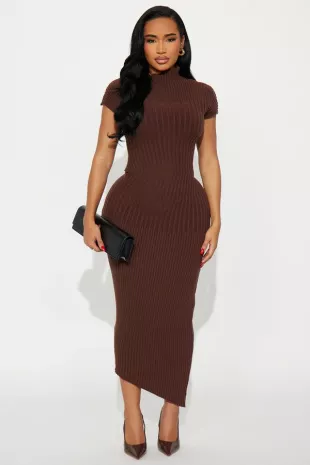 Cassie Swirl Sweater Midi Dress