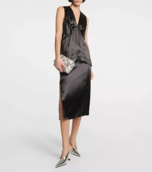 Rocket Metallic Leather Mules