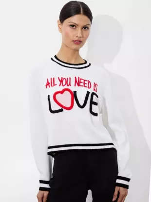 Rorie Pullover In Soft White Multi