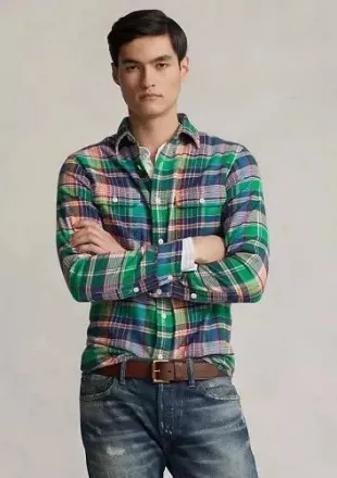 Classic Fit Flannel Men's Shirt