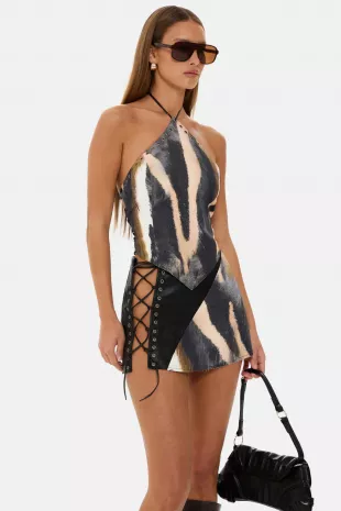 Dallas Printed Halterneck Co Ord