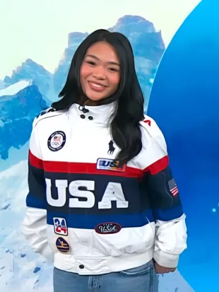 The Today Show 2026 Suni Lee White Team USA Jacket