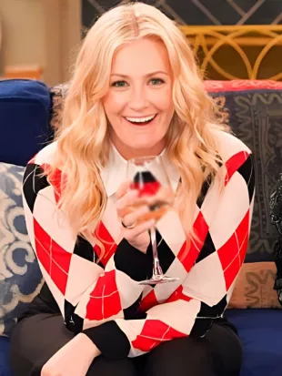 The Neighborhood S08 Beth Behrs Argyle Sweater