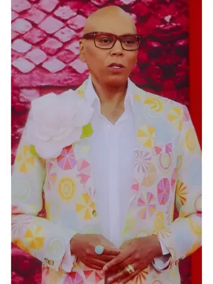 RuPauls Drag Race S18 RuPaul Pastel Print Blazer