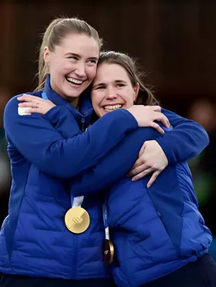 Winter Olympics 2026 Team Sweden Curling Blue Jacket