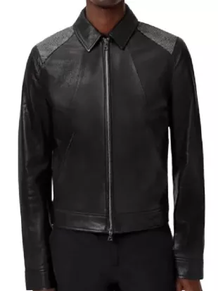 American Idol S24 Luke Bryan Black Leather Jacket