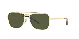 Gold/Green Caravan Sunglasses
