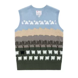 Scenic Sheep Sweater Vest