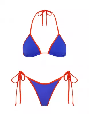 Vinca Sala Blue Triangle Bikini Set