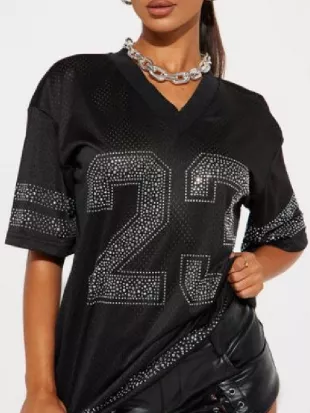 DMV 2026 Gigi Zumbado Black Embellished Jersey